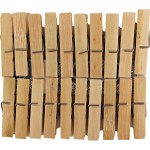 Хоз. товары Прищепки для белья бамбуковые 20 штук GARNET GR-WB211207102 (250/1)