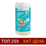 Салфетки чистящие для всех типов экранов, Defender Cleaning wipes, Optima, 100 штук в тубе