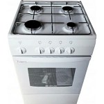 Плита газовая De Luxe 5040.34г щ белый без крышки